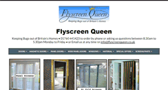 Desktop Screenshot of flyscreenqueen.co.uk